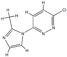 3-chloro-6-(2-methyl-1H-imidazol-1-yl)pyridazine(SALTDATA: FREE) CAS#: 75792-66-4