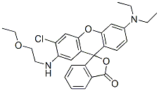 3'-chloro-6'-(diethylamino)-2'-[(2-ethoxyethyl)amino]spiro[isobenzofuran-1[3H],9'-[9H]xanthene]-3-one CAS#: 76579-17-4