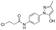 3-chloro-N-[4-(5-hydroxy-3-methyl-1H-pyrazol-1-yl)phenyl]propionamide CAS#: 79817-54-2