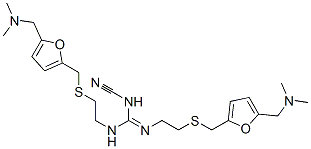 3-cyano-1,2-bis[2-[[5-(dimethylaminomethyl)-2-furyl]methylsulfanyl]eth yl]guanidine CAS#: 72148-12-0