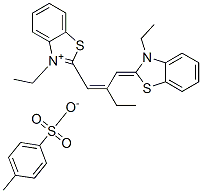 3-ethyl-2-[2-[(3-ethyl-3H-benzothiazol-2-ylidene)methyl]but-1-enyl]benzothiazolium p-toluenesulphonate CAS#: 77737-19-0