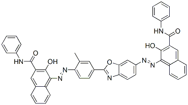 3-hydroxy-4-[[4-[6-[[2-hydroxy-3-[(phenylamino)carbonyl]naphthyl]azo]benzoxazol-2-yl]-2-methylphenyl]azo]-N-phenylnaphthalene-2-carboxamide CAS#: 79832-55-6