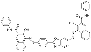 3-hydroxy-4-[[4-[6-[[2-hydroxy-3-[(phenylamino)carbonyl]naphthyl]azo]benzoxazol-2-yl]phenyl]azo]-N-phenylnaphthalene-2-carboxamide CAS#: 79832-56-7