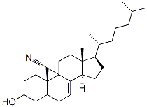 3-hydroxycholest-7-ene-9-carbonitrile CAS#: 78806-56-1