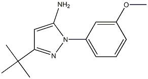 3-(tert-Butyl)-1-(3-methoxyphenyl)-1H-pyrazol-5-amine CAS#: 725686-47-5