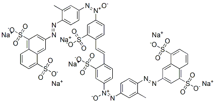 3,3'-[1,2-Ethenediylbis[(3-sulfo-4,1-phenylene)-ONN-azoxy(2-methyl-4,1-phenylene)azo]]bis(1,5-naphthalenedisulfonic acid)hexasodium salt CAS#: 72854-12-7