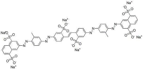 3,3'-[1,2-Ethenediylbis[(3-sulfo-4,1-phenylene)azo(2-methyl-4,1-phenylene)azo]]bis(1,5-naphthalenedisulfonic acid)hexasodium salt CAS#: 72828-86-5