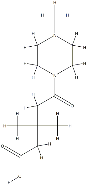 3,3-Dimethyl-5-(4-methyl-piperazin-1-yl)-5-oxo-pentanoic acid CAS#: 757214-48-5