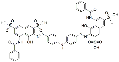 3,3'-[Iminobis(4,1-phenyleneazo)]bis[5-(benzoylamino)-4-hydroxy-2,7-naphthalenedisulfonic acid] CAS#: 73545-21-8