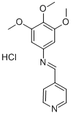 3,4,5-Trimethoxy-N-(4-pyridinylmethylene)benzenamine monohydrochloride CAS#: 75273-85-7