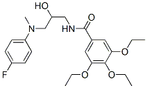 3,4,5-triethoxy-N-[3-[(4-fluorophenyl)-methyl-amino]-2-hydroxy-propyl] benzamide CAS#: 73584-11-9