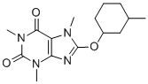 3,7-Dihydro-8-[(3-methylcyclohexyl)oxy]-1,3,7-trimethyl-1H-purine-2,6-dione CAS#: 73747-36-1