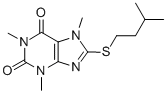 3,7-Dihydro-8-isopentylthio-1,3,7-trimethyl-1H-purine-2,6-dione CAS#: 73747-35-0