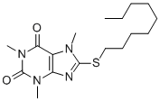 3,7-Dihydro-8-nonylthio-1,3,7-trimethyl-1H-purine-2,6-dione CAS#: 73747-38-3