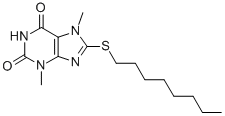 3,7-Dimethyl-8-(octylthio)-1H-purine-2,6(3H,7H)-dione CAS#: 74039-57-9