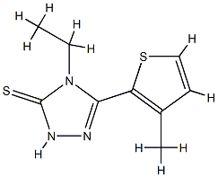 3H-1,2,4-Triazole-3-thione,4-ethyl-2,4-dihydro-5-(3-methyl-2-thienyl)-(9CI) CAS#: 777875-20-4