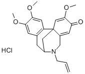 3H-7,12b-Methanodibenz(c,e)azocin-3-one, 5,6,7,8-tetrahydro-2,10,11-tr imethoxy-6-(2-propenyl)-, hydrochloride, (+-)- CAS#: 75370-53-5