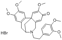 3H-7,12b-Methanodibenz(c,e)azocin-3-one, 5,6,7,8-tetrahydro-6-(2-(3,4- dimethoxyphenyl)ethyl)-2,10,11-trimethoxy-, hydrobromide, (+-)- CAS#: 75370-46-6