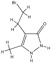 3H-Pyrazol-3-one,4-(2-bromoethyl)-1,2-dihydro-5-methyl-(9CI) CAS#: 791049-61-1