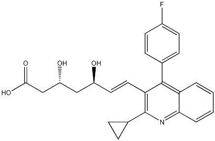 (3R,5R,6E)-7-[2-Cyclopropyl-4-(4-fluorophenyl)-3-quinolinyl]-3,5-dihydroxy-6-heptenoic acid CAS#: 769908-13-6