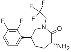 (3R,6S)-3-amino-6-(2,3-difluorophenyl)-1-(2,2,2-trifluoroethyl)azepan-2-one CAS#: 781650-41-7
