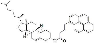 [(3S,8S,9S,10R,13R,14S,17R)-10,13-dimethyl-17-[(2R)-6-methylheptan-2-yl]-2,3,4,7,8,9,11,12,14,15,16,17-dodecahydro-1H-cyclopenta[a]phenanthren-3-yl] 4-pyren-1-ylbutanoate CAS#: 76081-97-5
