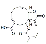 (3aR,4R,6Z,10E,11aR)-2,3,3a,4,5,8,9,11a-Octahydro-10-methyl-3-methylene-4-[[(Z)-2-methyl-1-oxo-2-butenyl]oxy]-2-oxocyclodeca[b]furan-6-carboxylic acid CAS#: 79435-34-0
