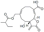 (3aR,4R,6Z,10Z,11aR)-2,3,3a,4,5,8,9,11a-Octahydro-4-hydroxy-3-methylene-6-[(2-methyl-1-oxobutoxy)methyl]-2-oxocyclodeca[b]furan-10-carboxylic acid CAS#: 75683-53-3