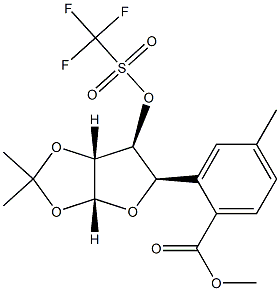 ((3aR,5R,6S,6aR)-2,2-Dimethyl-6-(((Trifluoromethyl)Sulfonyl)Oxy)Tetrahydrofuro[2,3-D][1,3]Dioxol-5-Yl)Methyl 4-Methylbenzoate CAS#: 75096-61-6