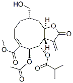 (3aS,4S,5S,6E,10S,11aR)-5-Acetoxy-2,3,3a,4,5,8,9,10,11,11a-decahydro-10-hydroxymethyl-3-methylene-4-(2-methyl-1-oxopropoxy)-2-oxocyclodeca[b]furan-6-carboxylic acid methyl ester CAS#: 74562-62-2