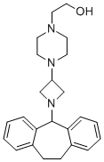 4-(1-(10,11-Dihydro-5H-dibenzo(a,d)cyclohepten-5-yl)azetidin-3-yl)pipe razineethanol CAS#: 74037-81-3