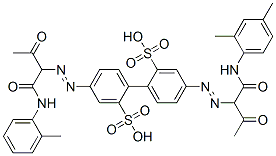 4-[[1-[[(2,4-dimethylphenyl)amino]carbonyl]-2-oxopropyl]azo]-4'-[[1-[[(2-methylphenyl)amino]carbonyl]-2-oxopropyl]azo][1,1'-biphenyl]-2,2'-disulphonic acid CAS#: 79682-33-0