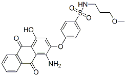 4-[(1-amino-9,10-dihydro-4-hydroxy-9,10-dioxo-2-anthryl)oxy]-N-(3-methoxypropyl)benzenesulphonamide CAS#: 75601-56-8