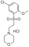 4-(2-((5-Chloro-2-methoxyphenyl)sulfonyl)ethyl)morpholine hydrochlorid e CAS#: 74254-76-5