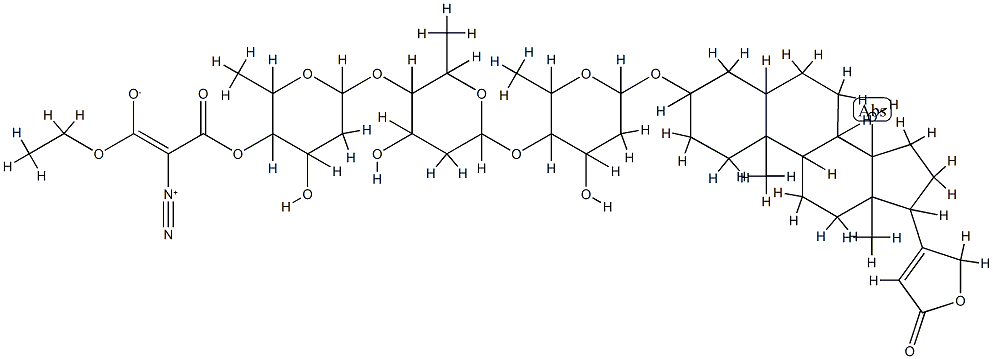4'''-(2-ethyldiazomalonyl)digitoxin CAS#: 74746-51-3