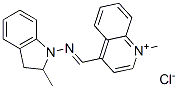 4-[[(2,3-dihydro-2-methyl-1H-indol-1-yl)imino]methyl]-1-methylquinolinium chloride CAS#: 72828-74-1