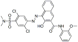 4-[[2,5-dichloro-4-[(dimethylamino)sulphonyl]phenyl]azo]-3-hydroxy-N-(2-methoxyphenyl)naphthalene-2-carboxamide CAS#: 79102-65-1