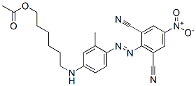[[4-[(2,6-dicyano-4-nitrophenyl)azo]-3-methylphenyl]amino]hexyl acetate CAS#: 72828-64-9
