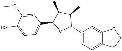 4-[(2R,3S,4R,5R)-5-(1,3-Benzodioxol-5-yl)tetrahydro-3,4-dimethyl-2-furanyl]-2-methoxyphenol CAS#: 78919-28-5