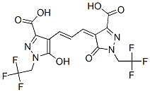 4-[3-[3-carboxy-5-hydroxy-1-(2,2,2-trifluoroethyl)-1H-pyrazol-4-yl]allylidene]-4,5-dihydro-5-oxo-1-(2,2,2-trifluoroethyl)-1H-pyrazole-3-carboxylic acid CAS#: 76552-35-7