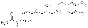 [4-[3-(3,4-Dimethoxyphenethylamino)-2-hydroxypropoxy]phenyl]urea CAS#: 76210-78-1