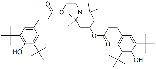 4-[3-(3,5-di-t-Butyl-4-hydroxyphenyl)propionyloxy]-1-[2-[3-(3,5-di-t-butyl-4-hydroxyphenyl)propionyloxy]ethyl-2,2,6,6-tetramethyl] piperidine CAS#: 73754-27-5