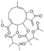 4-(3-Acetoxy-2-hydroxy-2-methyl-1-oxobutoxy)-2,3,3a,4,5,8,9,11a-octahydro-10-methyl-3-methylene-5-(2-methyl-1-oxobutoxy)-2-oxocyclodeca[b]furan-6-carboxylic acid methyl ester CAS#: 75627-93-9