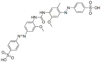 4-[3-Methoxy-4-[3-[2-methoxy-4-(4-sulfophenylazo)-5-methylphenyl]ureido]phenylazo]benzenesulfonic acid CAS#: 72102-85-3