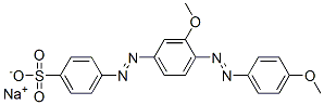4-[[3-Methoxy-4-[(4-methoxyphenyl)azo]phenyl]azo]benzenesulfonic acid sodium salt CAS#: 72152-92-2
