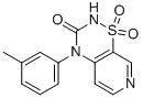 4-(3-Methylphenyl)-2H-pyrido[4,3-e]-1,2,4-thiadiazin-3(4H)-one 1,1-Dioxide CAS#: 72810-61-8