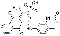 4-[[3-(acetylamino)-4-methylphenyl]amino]-1-amino-9,10-dihydro-9,10-dioxoanthracene-2-sulphonic acid CAS#: 73309-50-9