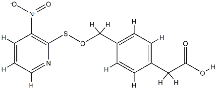 4-(3'-nitro-2'-pyridinesulfenyloxymethyl)phenylacetic acid CAS#: 77357-10-9