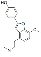 4-[4-[2-(Dimethylamino)ethyl]-7-methoxybenzofuran-2-yl]phenol CAS#: 77765-52-7