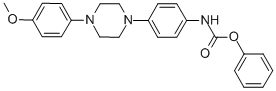 4-([4-(4-METHYLOXY-PHENYL)-PIPERAZIN-1-YL]-PHENYL)-CARBAMIC ACID PHENYL ESTER CAS#: 74853-06-8